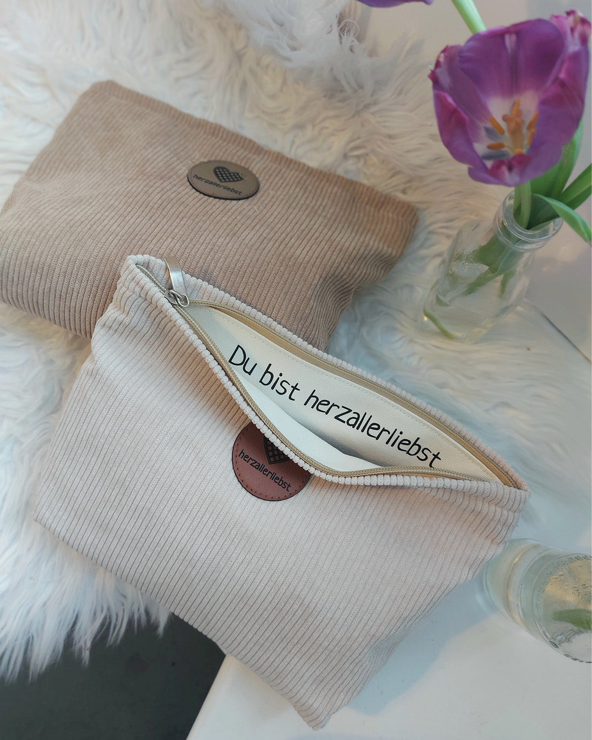 CORD BEAUTY BAG - HELLO BEAUTY