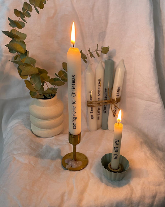 XMAS EDITION - SET 4 MINIKERZEN MIT KERZENTATTOOS