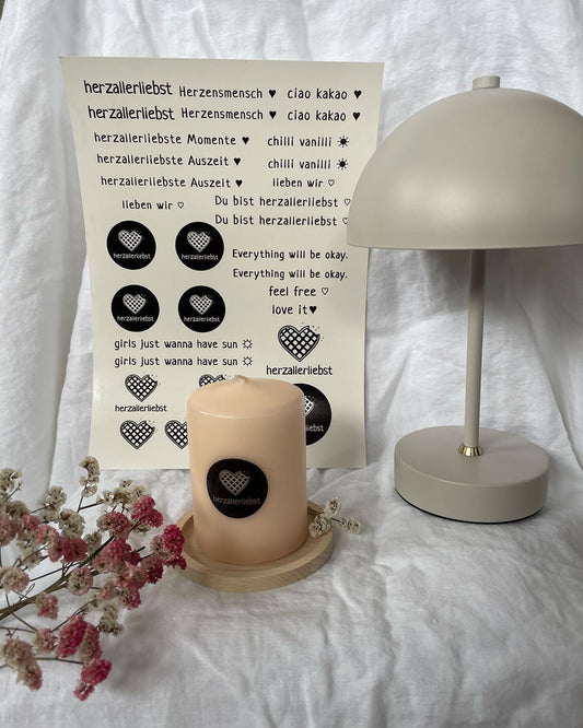 DIY KERZENSET - HOLZUNTERSETZER, BLOCKKERZE & PRESET KERZENTATTOOS